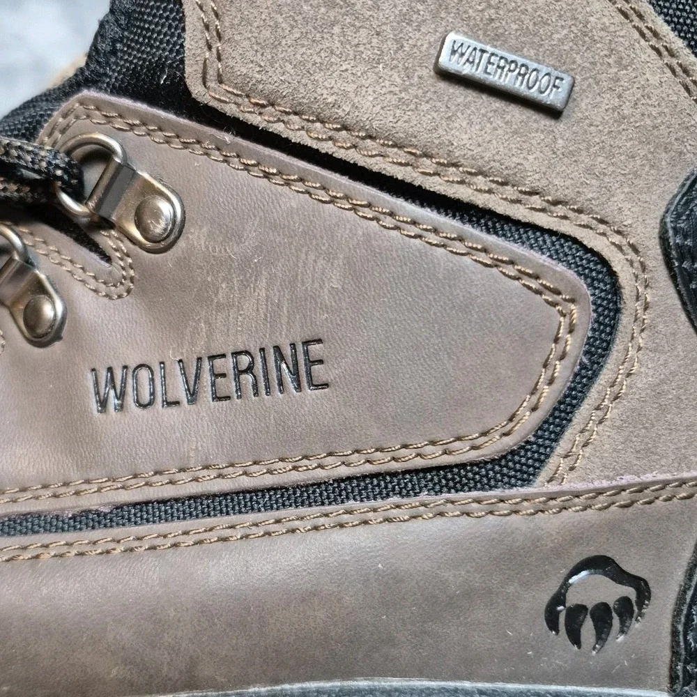 Wolverine Boots Mens 9.5 Brown Leather Spencer Waterproof 6